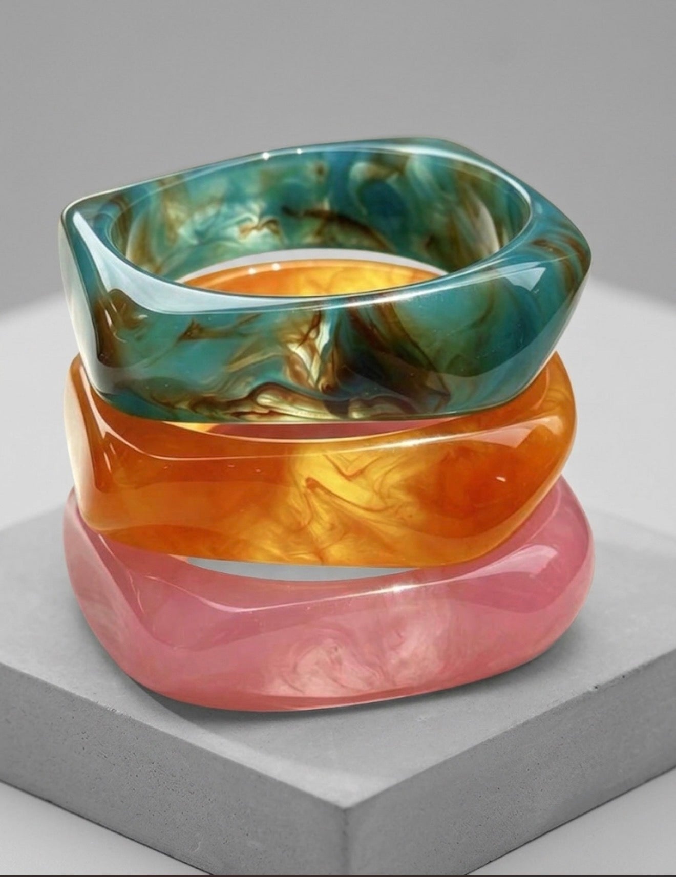 Bracelets en résine