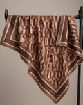 Carré de soie "marron"